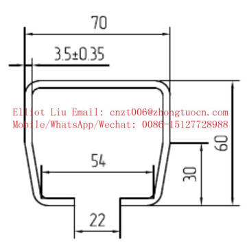 Sliding door slide way making machine